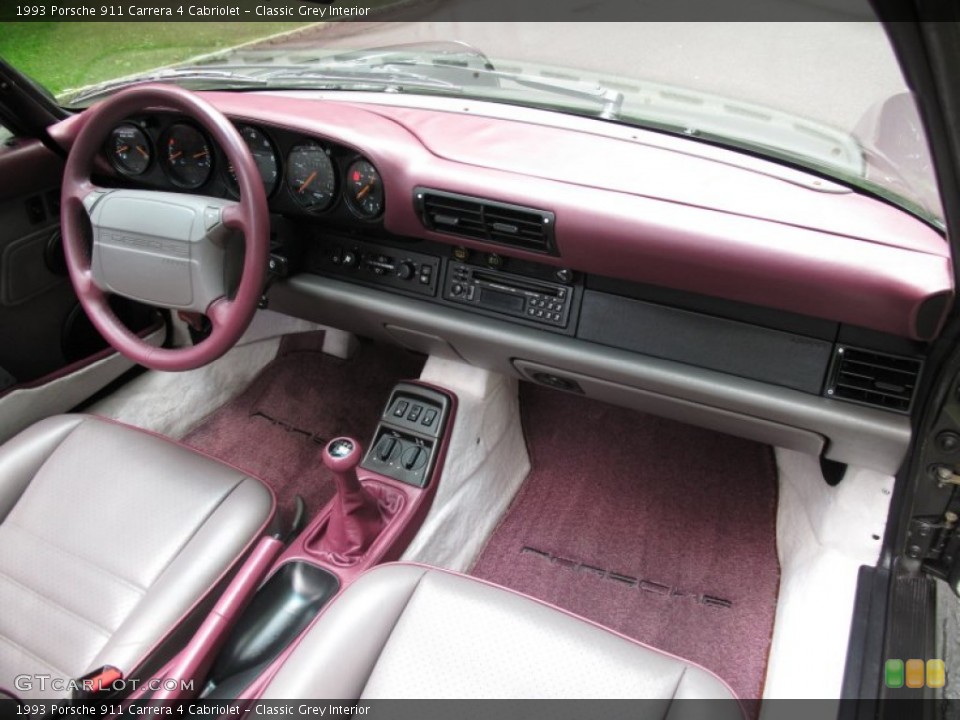 Classic Grey Interior Dashboard for the 1993 Porsche 911 Carrera 4 Cabriolet #66636827