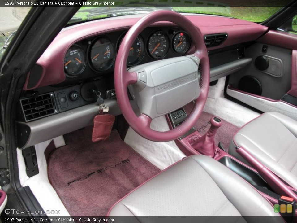 Classic Grey Interior Steering Wheel for the 1993 Porsche 911 Carrera 4 Cabriolet #66636839