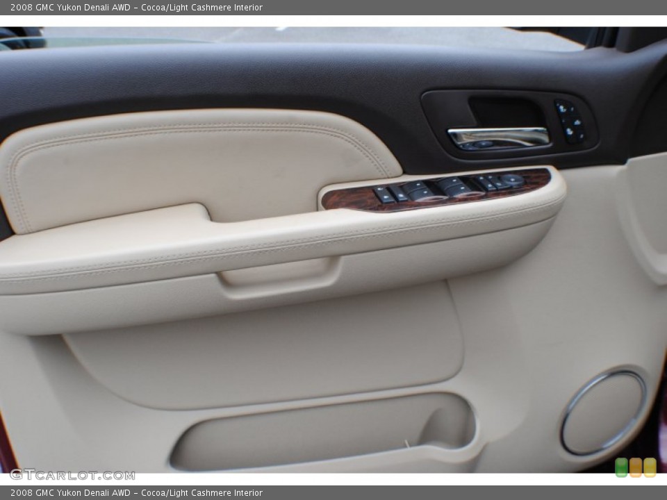 Cocoa/Light Cashmere Interior Door Panel for the 2008 GMC Yukon Denali AWD #66636932