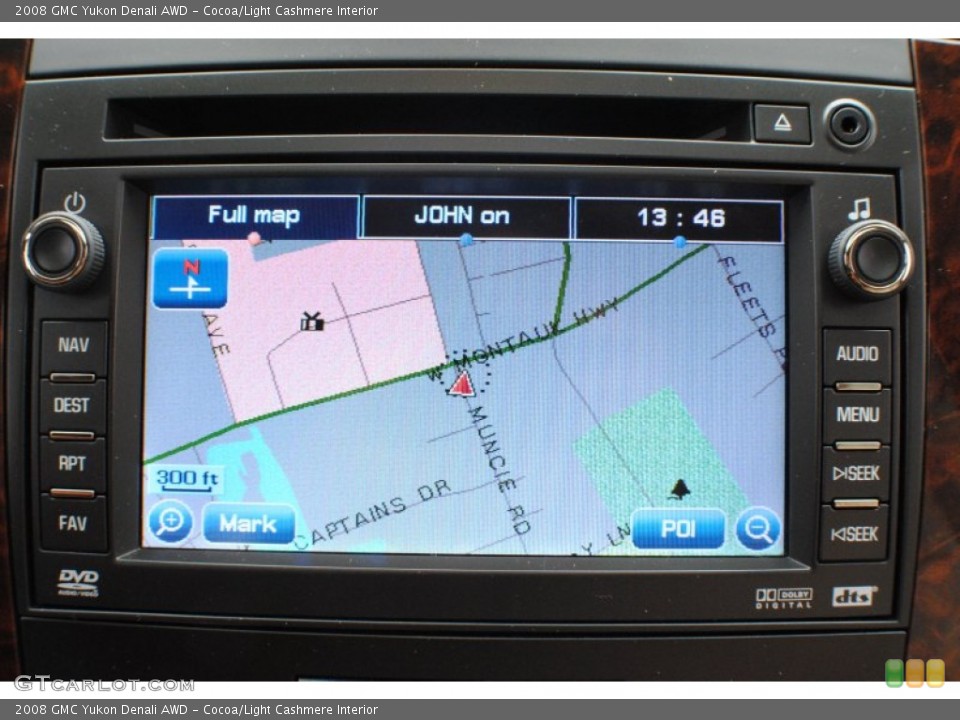 Cocoa/Light Cashmere Interior Navigation for the 2008 GMC Yukon Denali AWD #66636968
