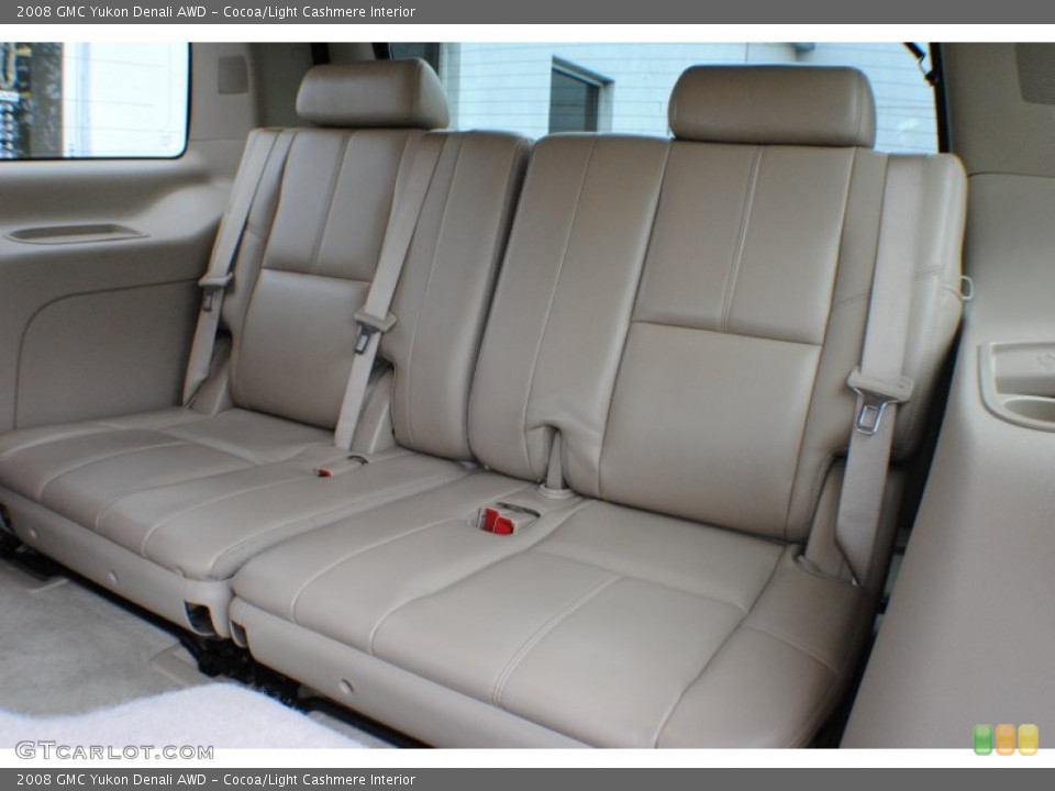 Cocoa/Light Cashmere Interior Rear Seat for the 2008 GMC Yukon Denali AWD #66637001