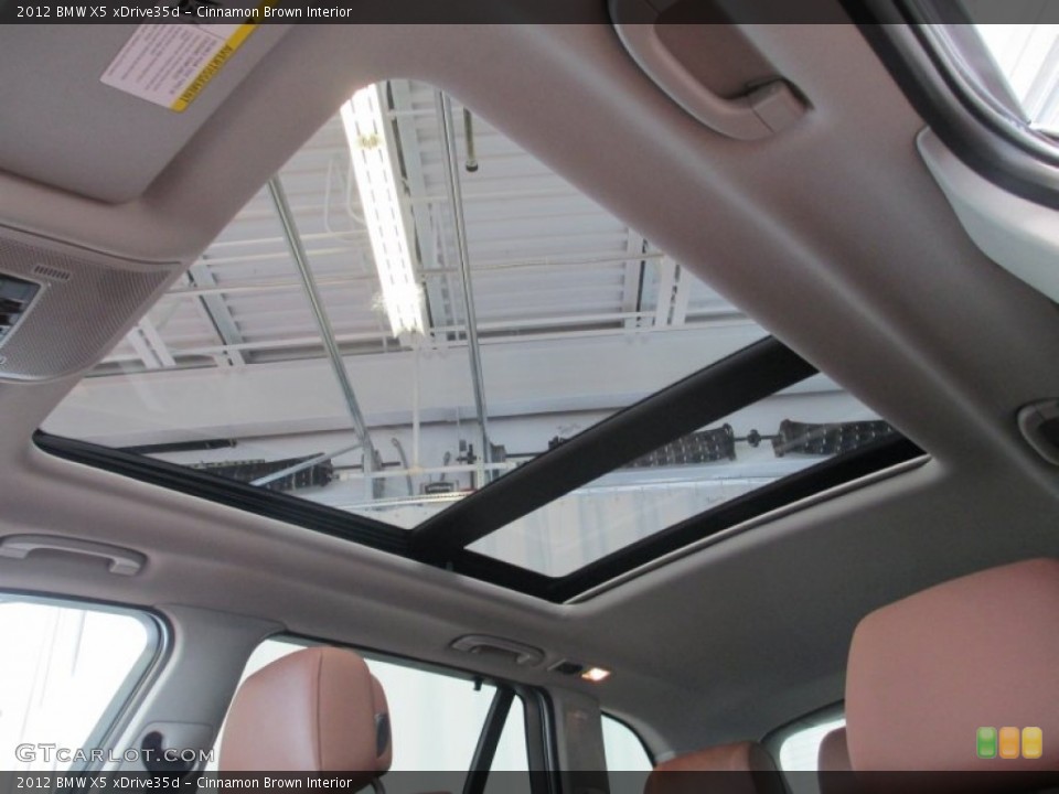Cinnamon Brown Interior Sunroof for the 2012 BMW X5 xDrive35d #66639316