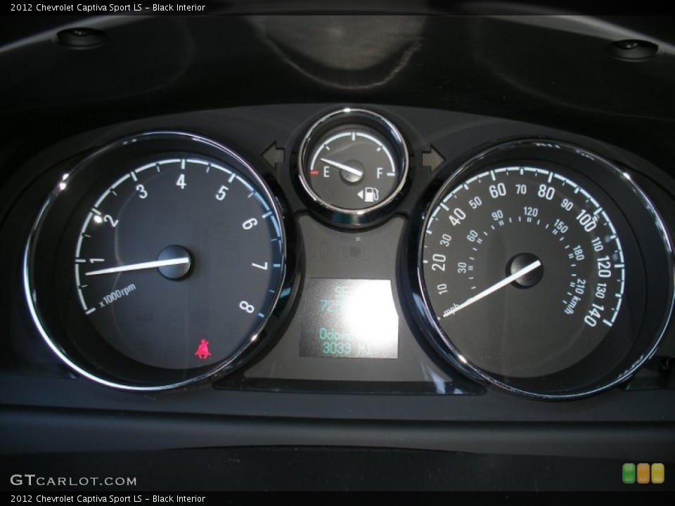 Black Interior Gauges for the 2012 Chevrolet Captiva Sport LS #66640019