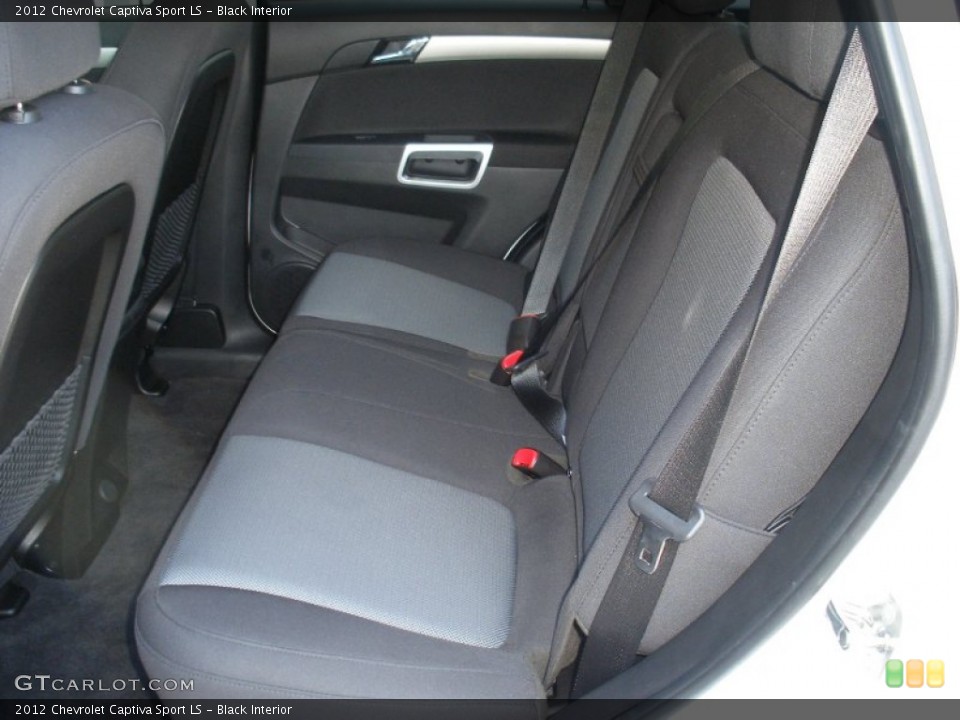 Black Interior Rear Seat for the 2012 Chevrolet Captiva Sport LS #66640070