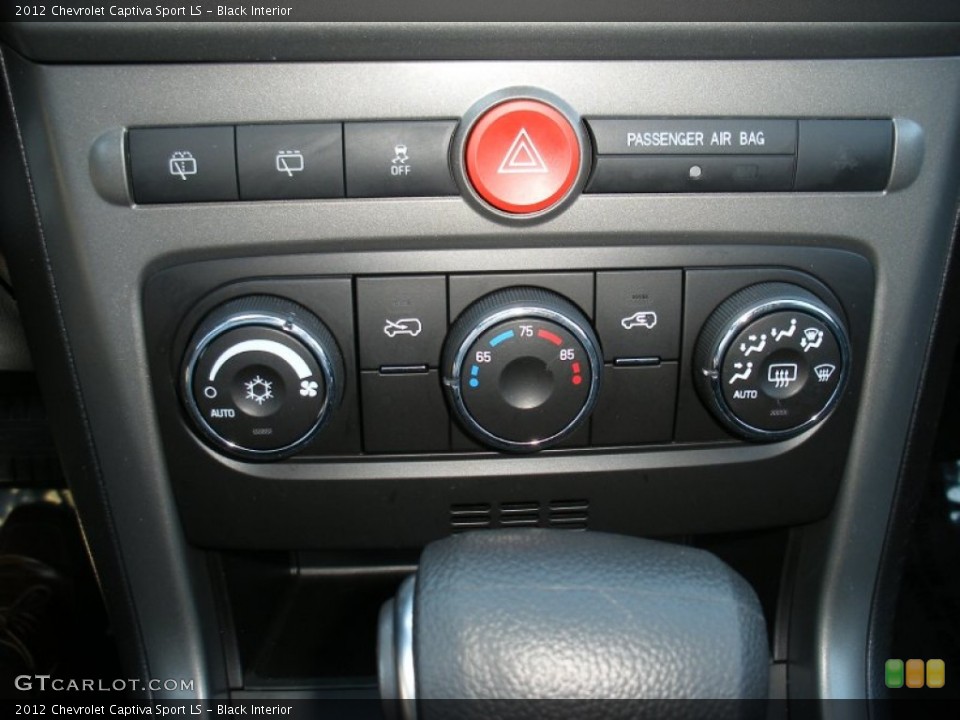 Black Interior Controls for the 2012 Chevrolet Captiva Sport LS #66640145