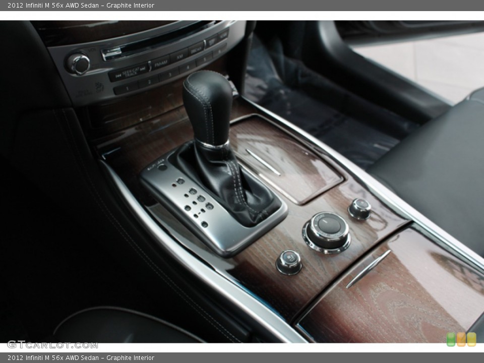 Graphite Interior Transmission for the 2012 Infiniti M 56x AWD Sedan #66642369