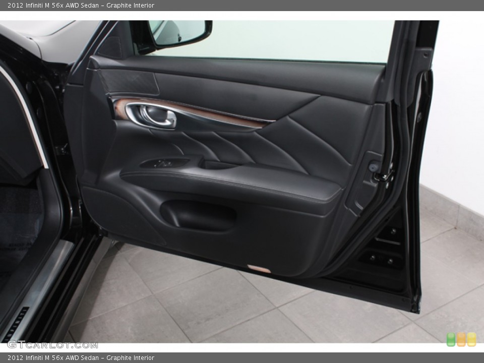 Graphite Interior Door Panel for the 2012 Infiniti M 56x AWD Sedan #66642380