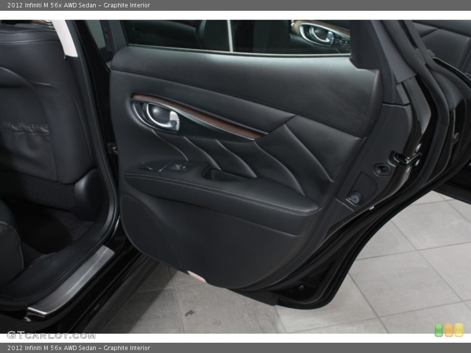 Graphite Interior Door Panel for the 2012 Infiniti M 56x AWD Sedan #66642386
