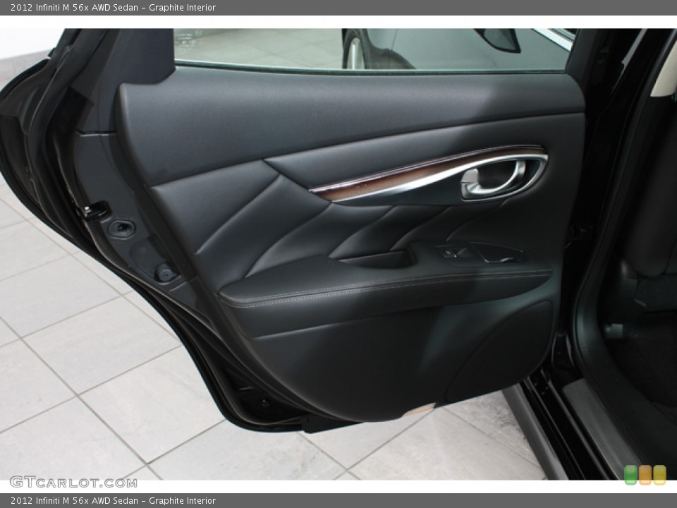 Graphite Interior Door Panel for the 2012 Infiniti M 56x AWD Sedan #66642395