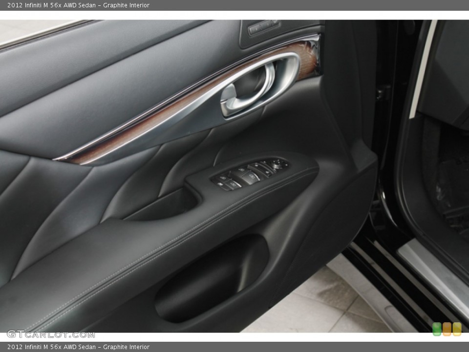 Graphite Interior Controls for the 2012 Infiniti M 56x AWD Sedan #66642413