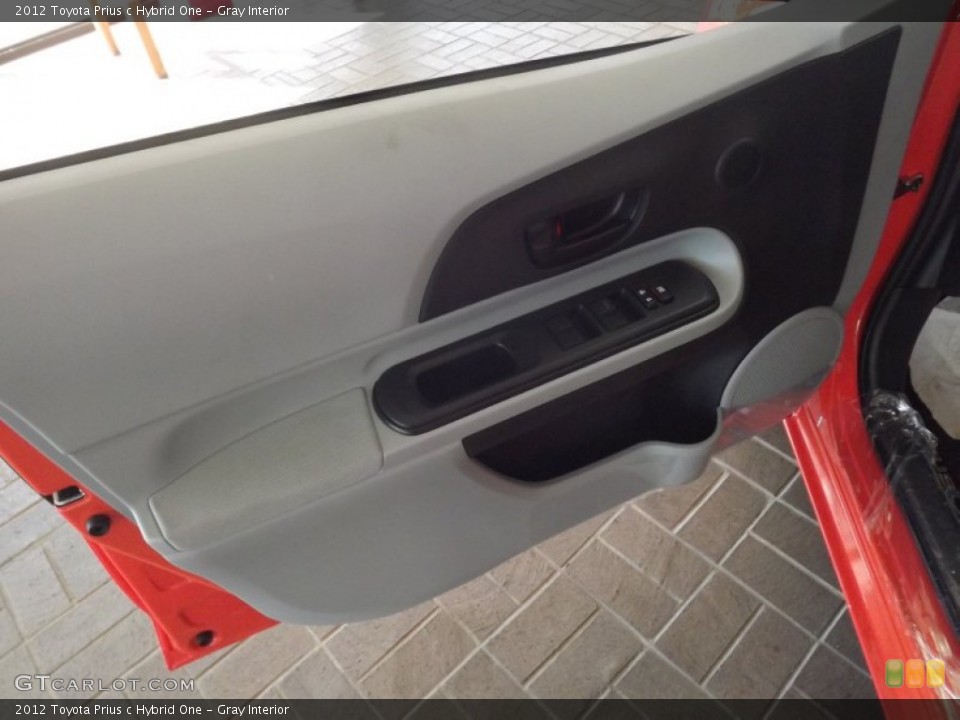 Gray Interior Door Panel for the 2012 Toyota Prius c Hybrid One #66642506