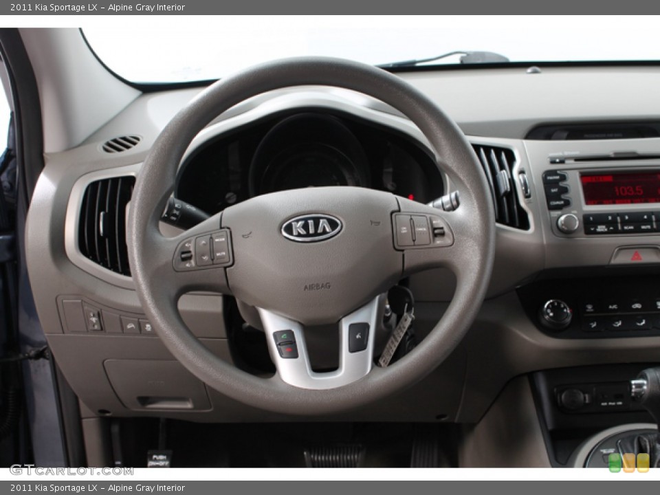 Alpine Gray Interior Steering Wheel for the 2011 Kia Sportage LX #66642629