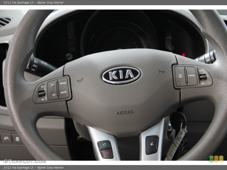 Alpine Gray Interior Steering Wheel for the 2011 Kia Sportage LX #66642635