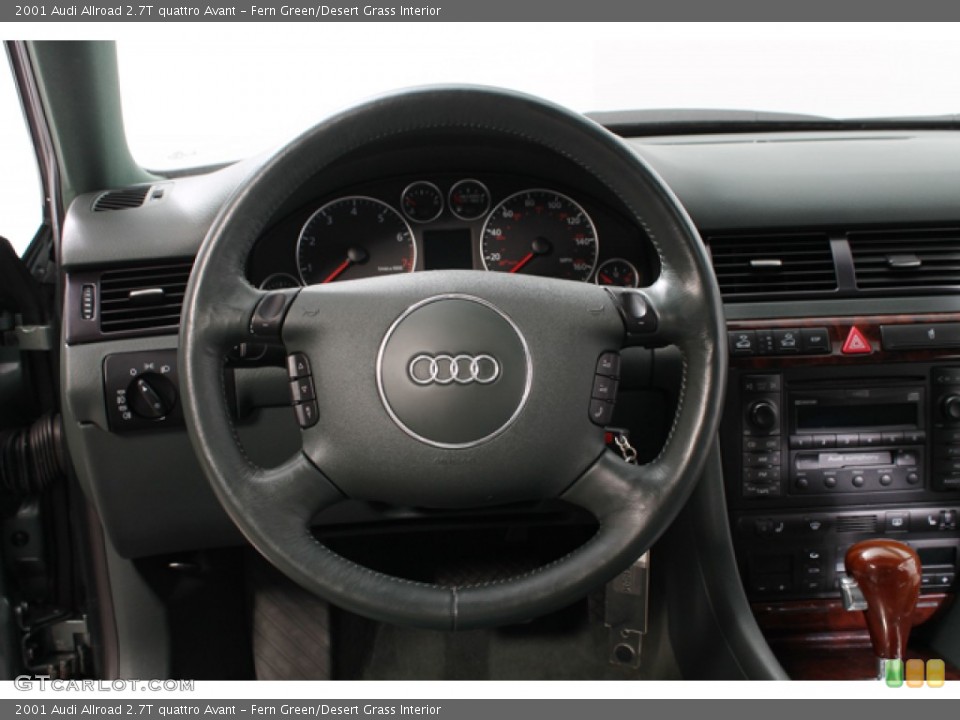 Fern Green/Desert Grass Interior Steering Wheel for the 2001 Audi Allroad 2.7T quattro Avant #66643208