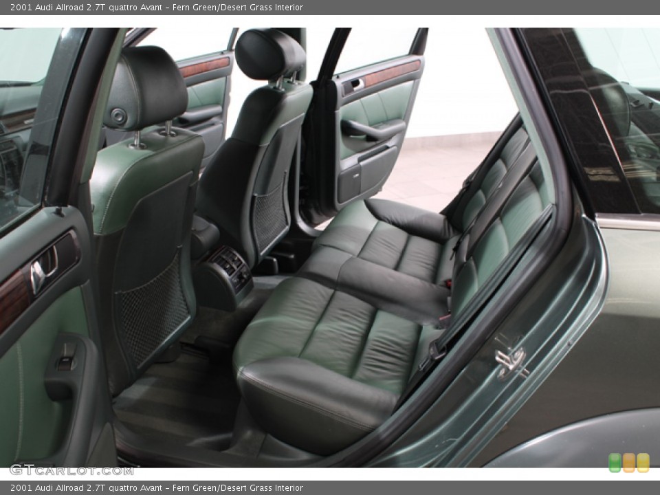 Fern Green/Desert Grass Interior Rear Seat for the 2001 Audi Allroad 2.7T quattro Avant #66643324