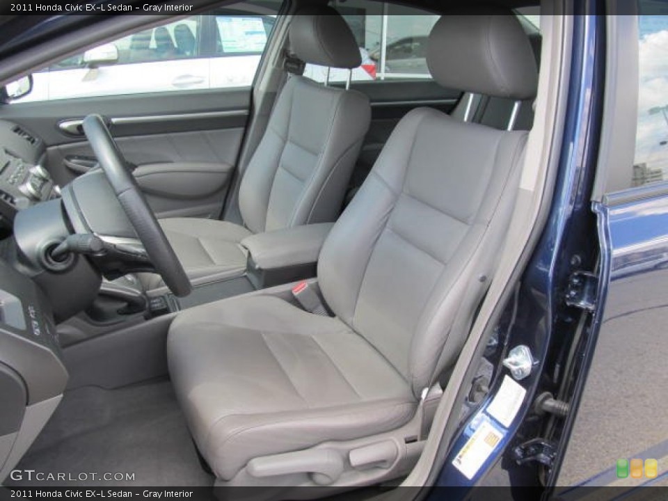 Gray Interior Photo for the 2011 Honda Civic EX-L Sedan #66645479