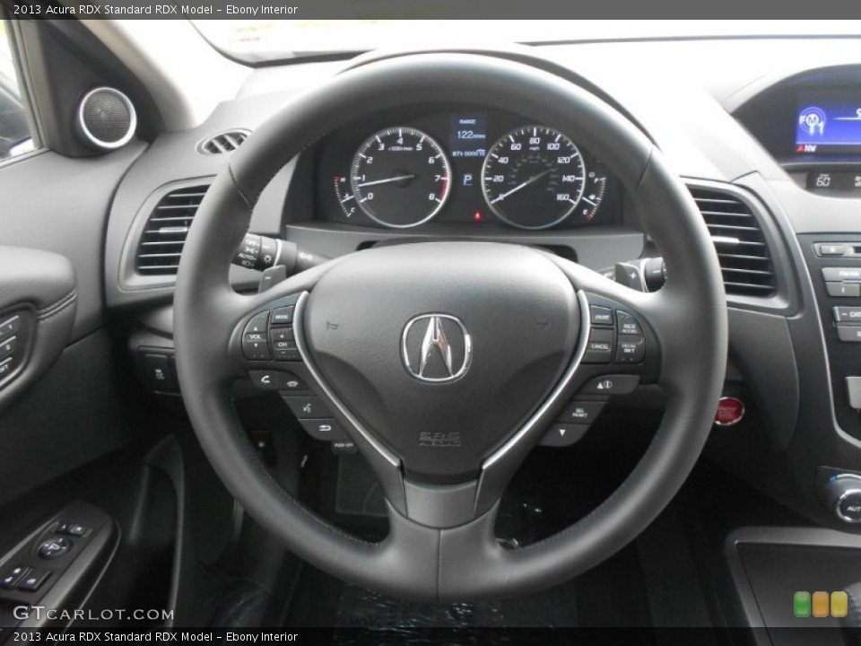 Ebony Interior Steering Wheel for the 2013 Acura RDX  #66647357