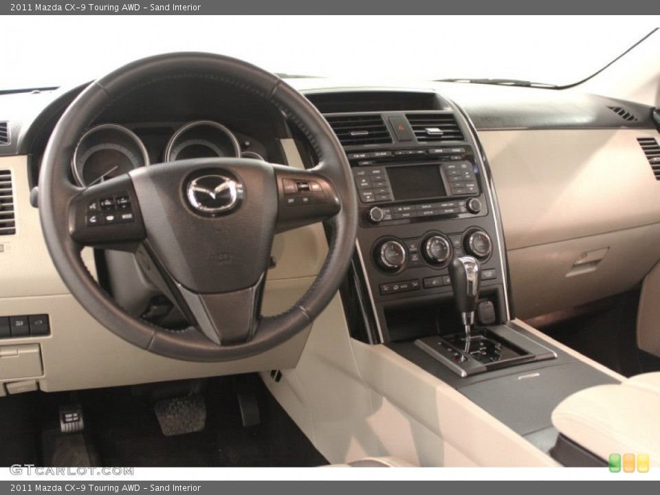 Sand Interior Dashboard for the 2011 Mazda CX-9 Touring AWD #66648161