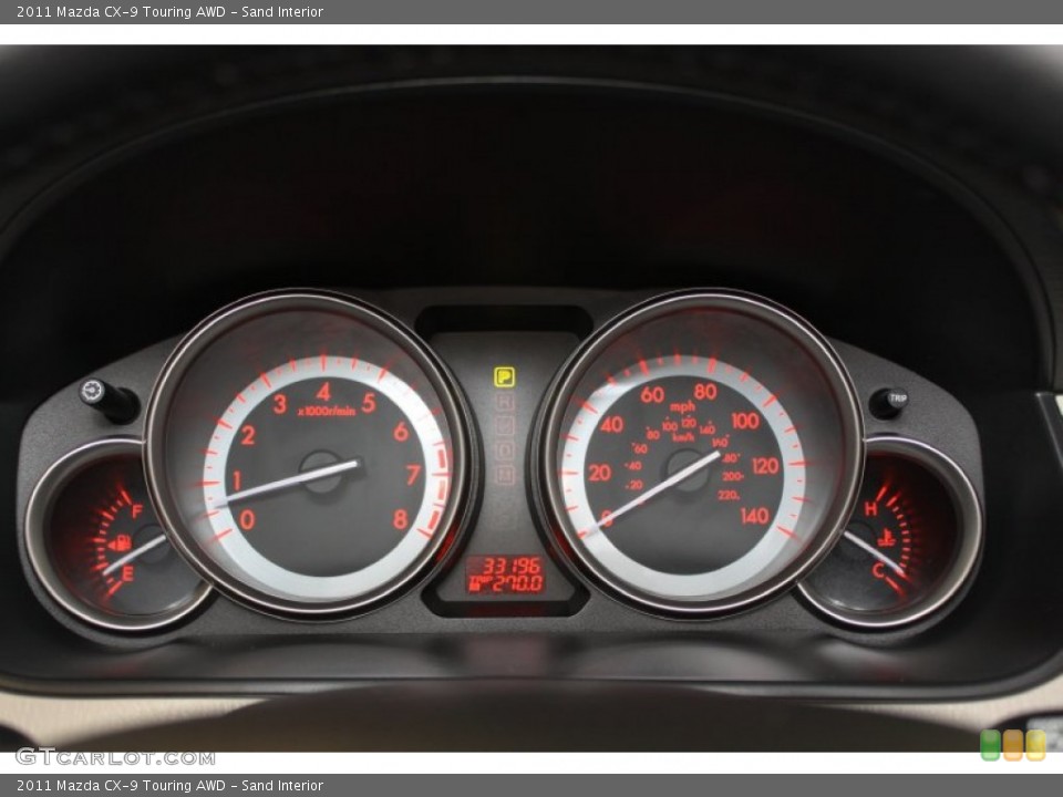 Sand Interior Gauges for the 2011 Mazda CX-9 Touring AWD #66648176