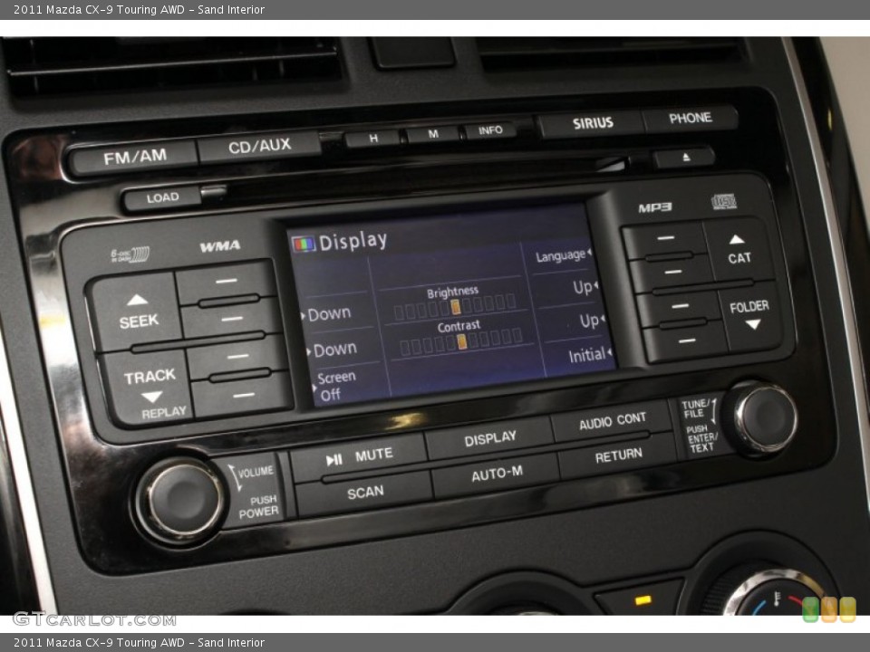 Sand Interior Controls for the 2011 Mazda CX-9 Touring AWD #66648224