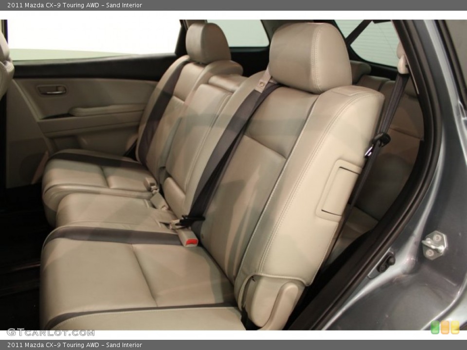 Sand Interior Rear Seat for the 2011 Mazda CX-9 Touring AWD #66648275