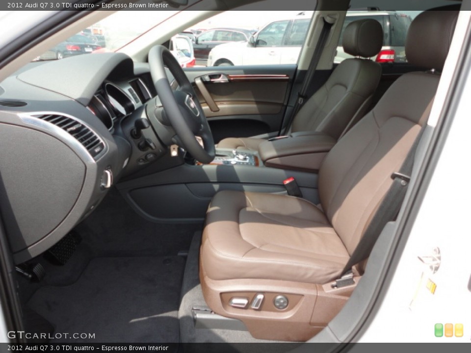 Espresso Brown Interior Photo for the 2012 Audi Q7 3.0 TDI quattro #66649049