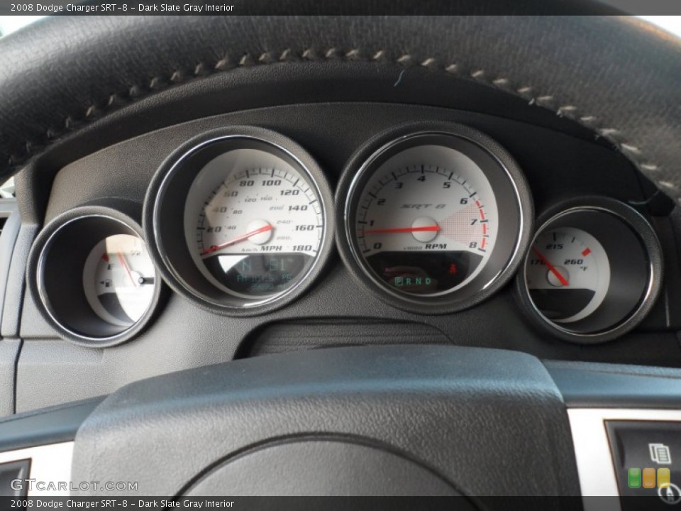 Dark Slate Gray Interior Gauges for the 2008 Dodge Charger SRT-8 #66652319