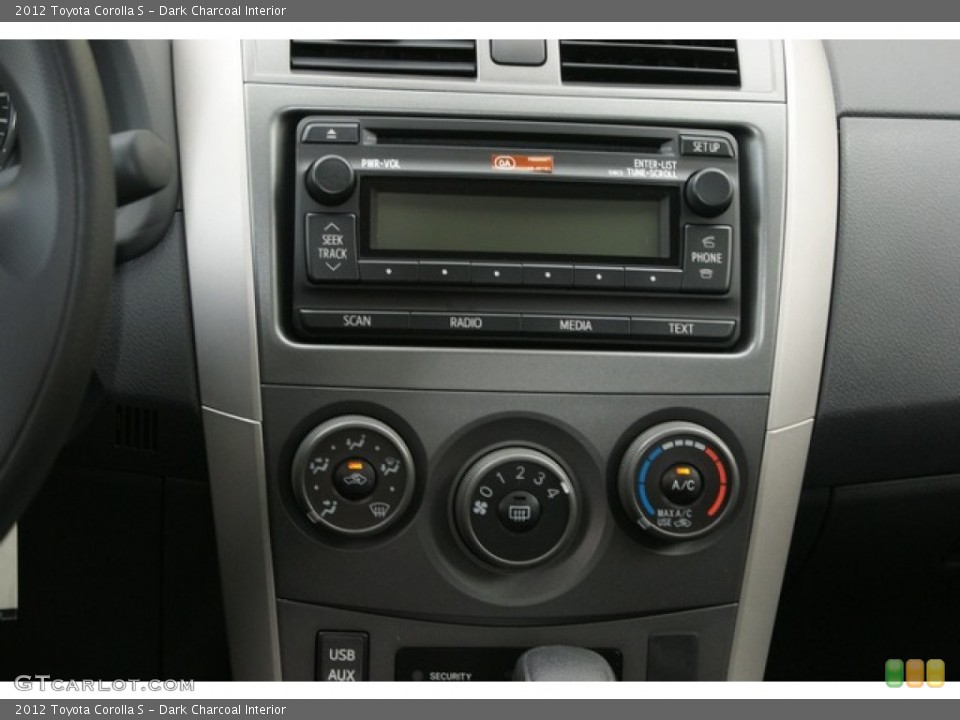 Dark Charcoal Interior Audio System for the 2012 Toyota Corolla S #66655352