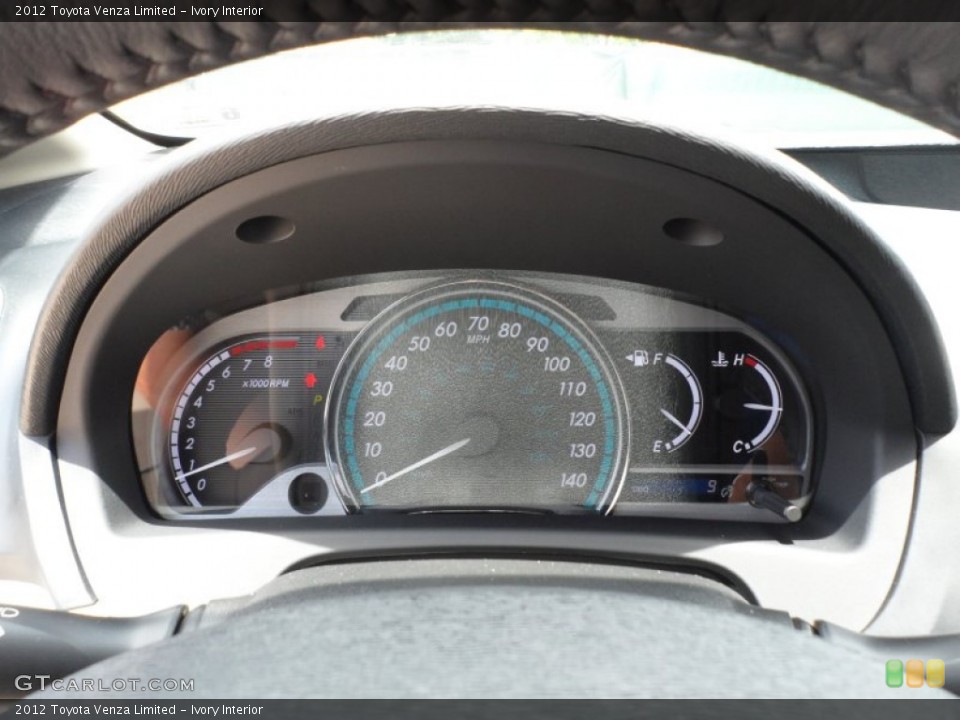 Ivory Interior Gauges for the 2012 Toyota Venza Limited #66656378