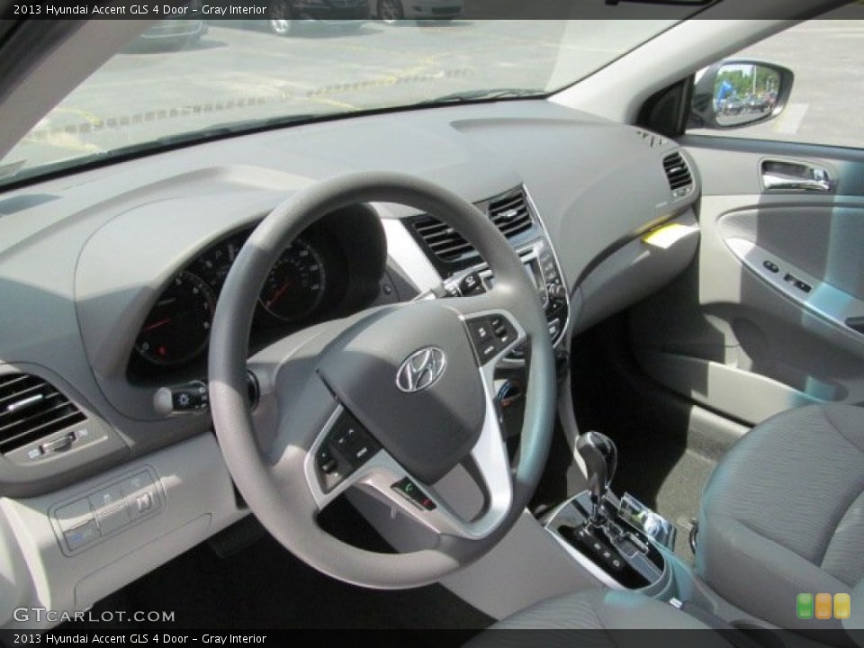 Gray Interior Dashboard for the 2013 Hyundai Accent GLS 4 Door #66658937