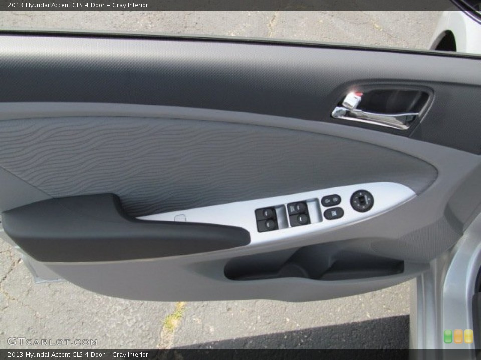 Gray Interior Door Panel for the 2013 Hyundai Accent GLS 4 Door #66658946
