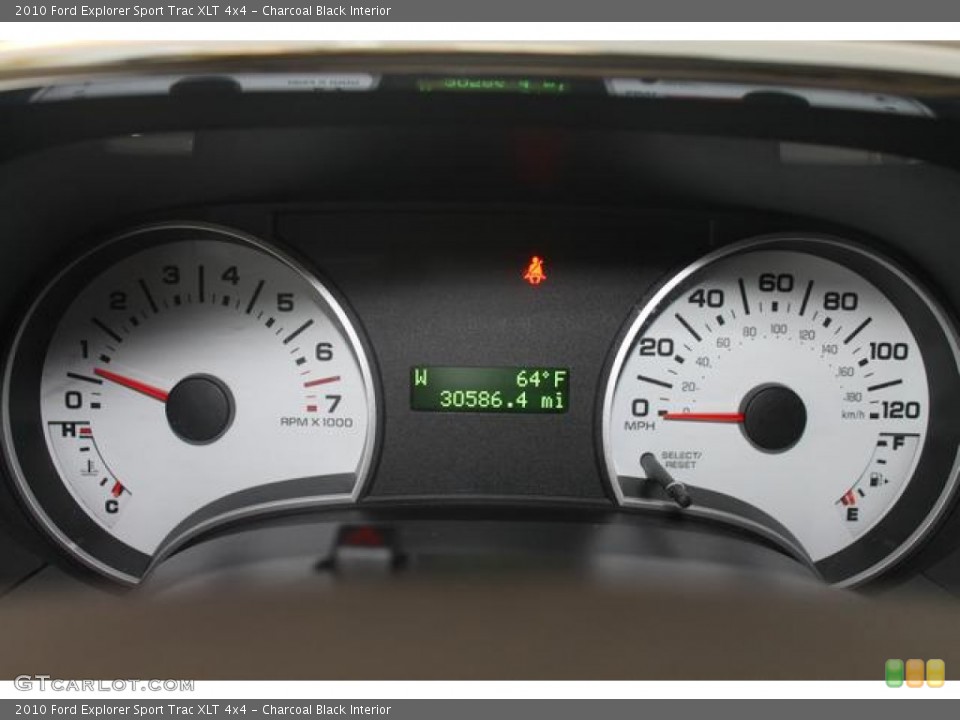 Charcoal Black Interior Gauges for the 2010 Ford Explorer Sport Trac XLT 4x4 #66659768