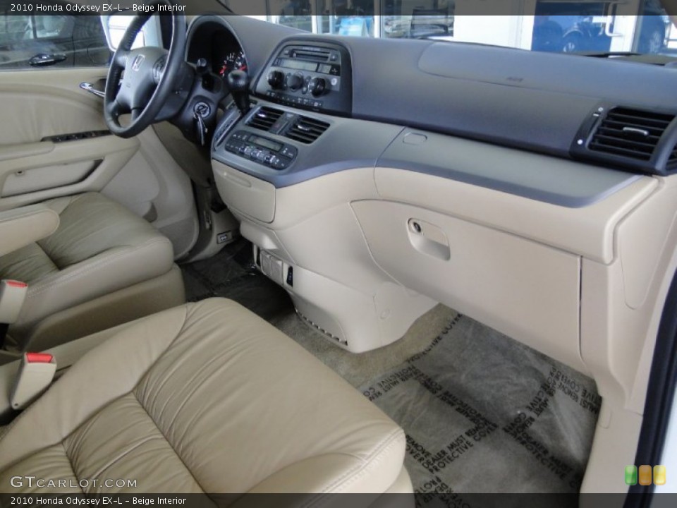 Beige Interior Dashboard for the 2010 Honda Odyssey EX-L #66661199