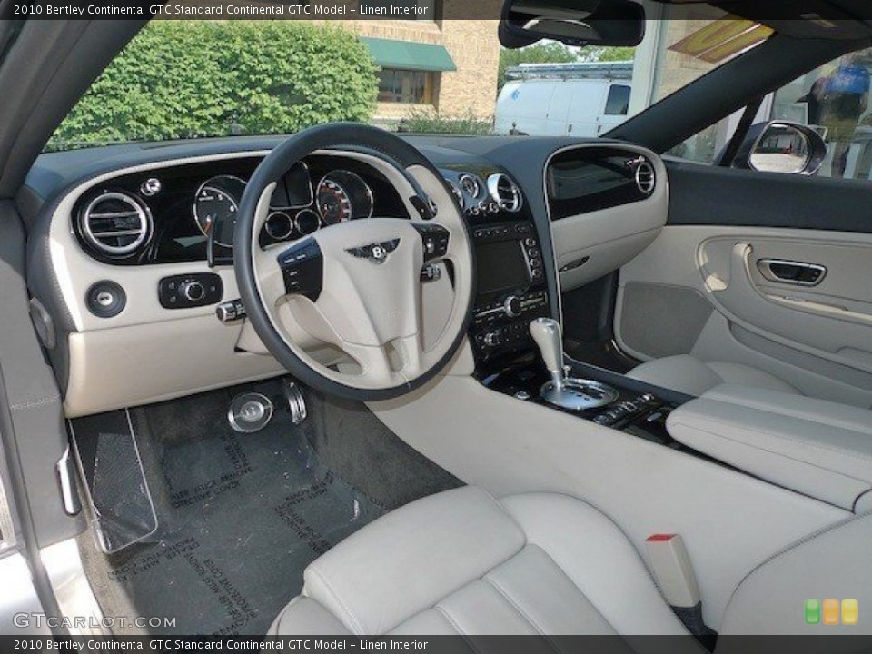 Linen Interior Prime Interior for the 2010 Bentley Continental GTC  #66661202