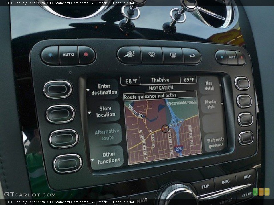 Linen Interior Navigation for the 2010 Bentley Continental GTC  #66661322