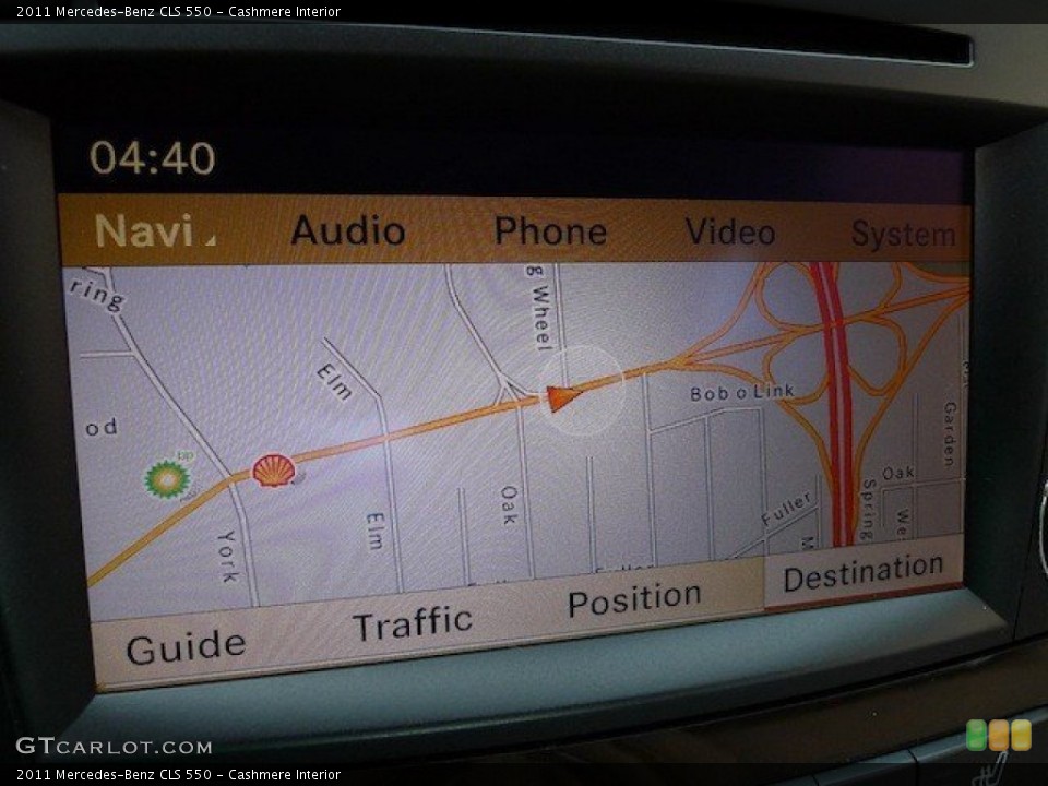Cashmere Interior Navigation for the 2011 Mercedes-Benz CLS 550 #66661728
