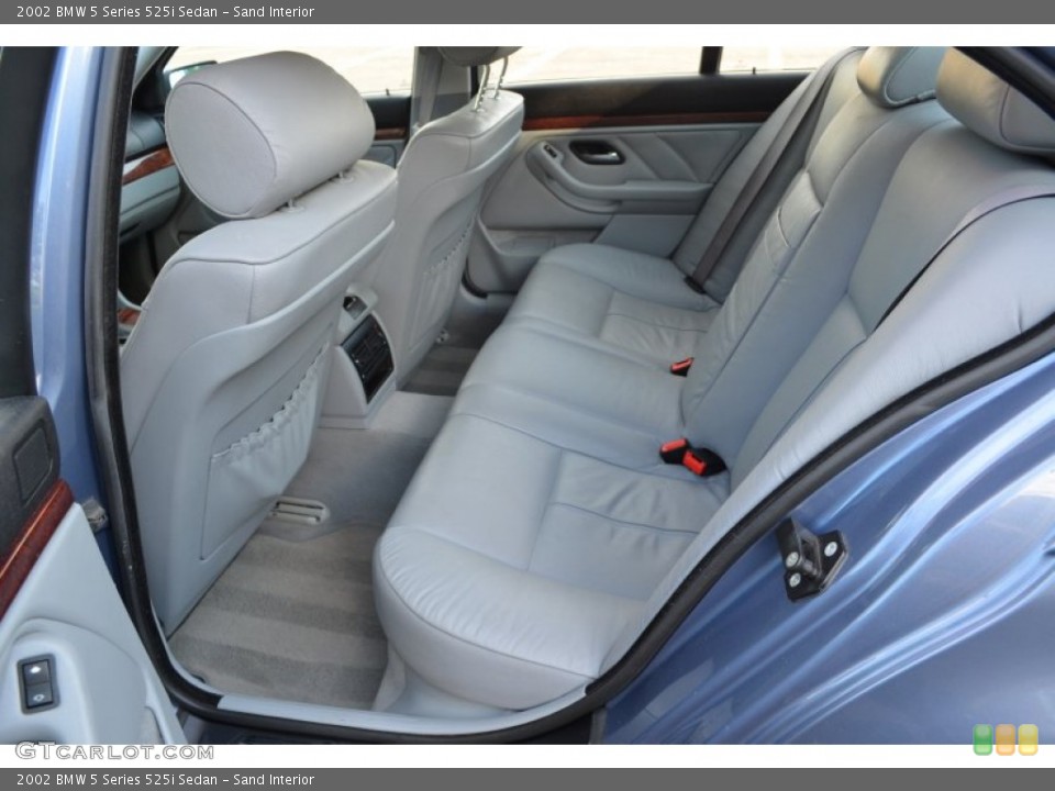 Sand Interior Rear Seat for the 2002 BMW 5 Series 525i Sedan #66666863