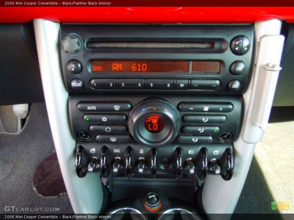 Black/Panther Black Interior Controls for the 2006 Mini Cooper Convertible #66667439