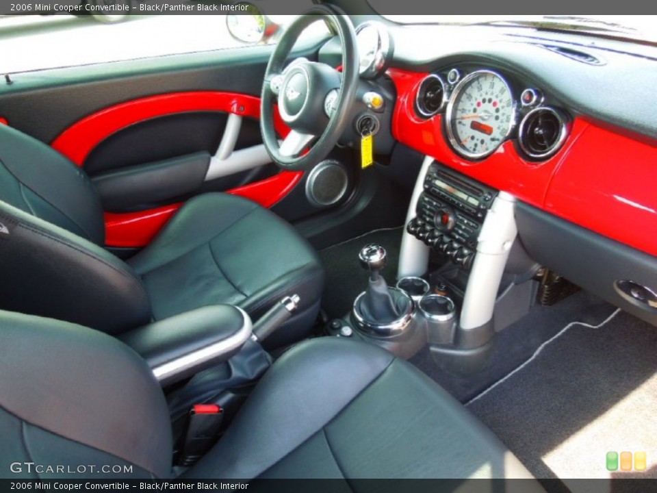 Black/Panther Black Interior Photo for the 2006 Mini Cooper Convertible #66667511
