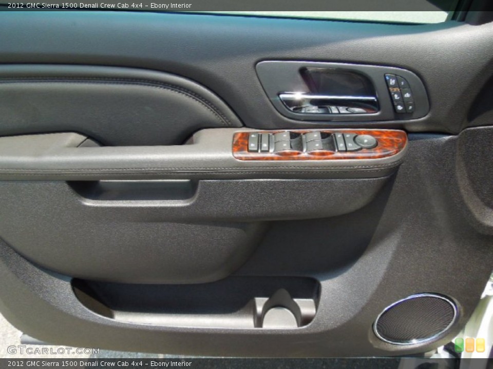 Ebony Interior Door Panel for the 2012 GMC Sierra 1500 Denali Crew Cab 4x4 #66669719