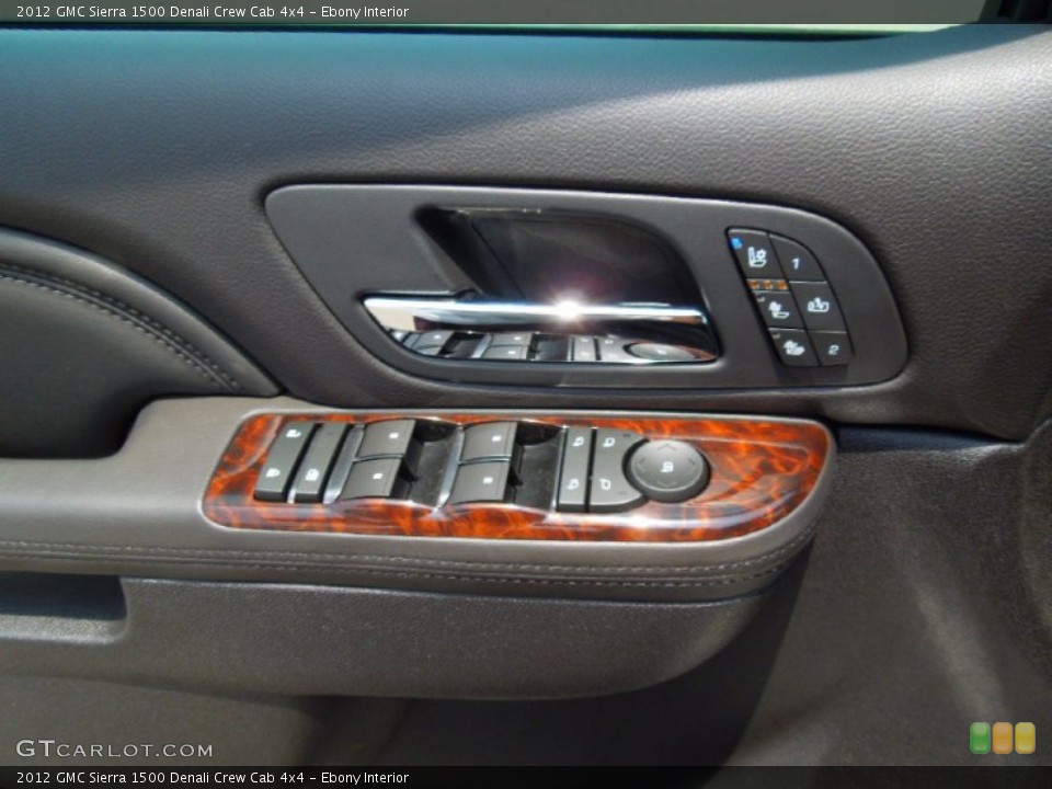 Ebony Interior Controls for the 2012 GMC Sierra 1500 Denali Crew Cab 4x4 #66669725