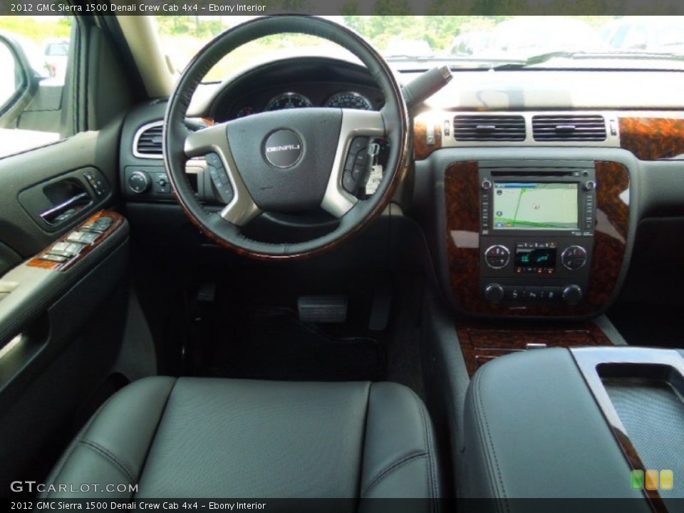 Ebony Interior Dashboard for the 2012 GMC Sierra 1500 Denali Crew Cab 4x4 #66669767