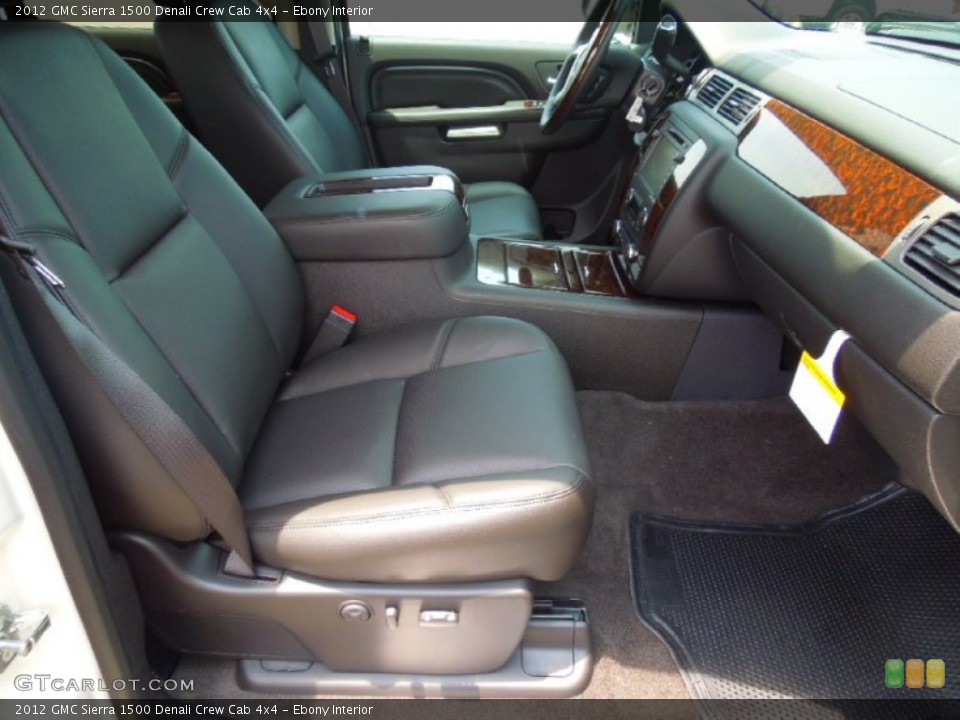 Ebony Interior Photo for the 2012 GMC Sierra 1500 Denali Crew Cab 4x4 #66669788