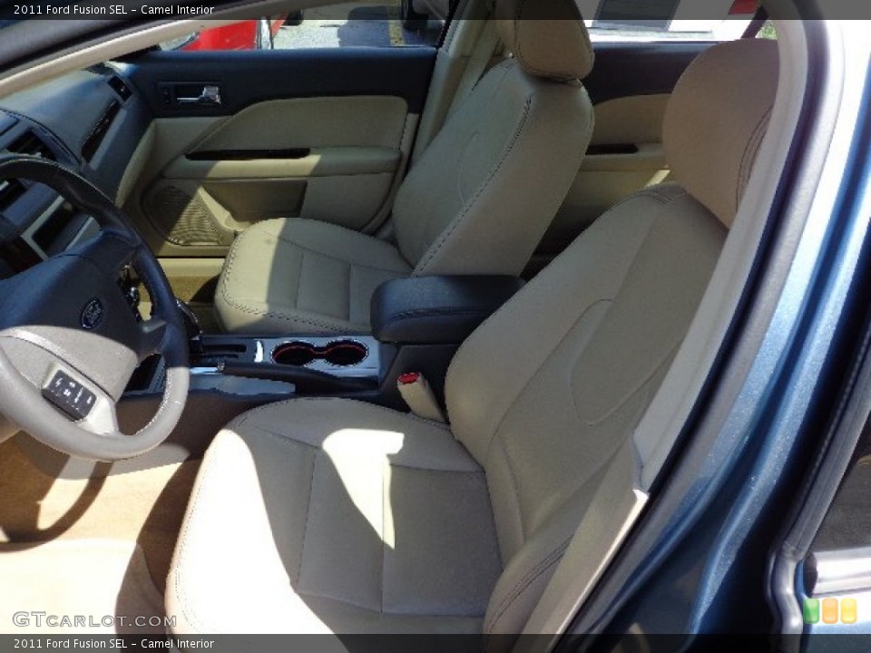 Camel Interior Front Seat for the 2011 Ford Fusion SEL #66669827