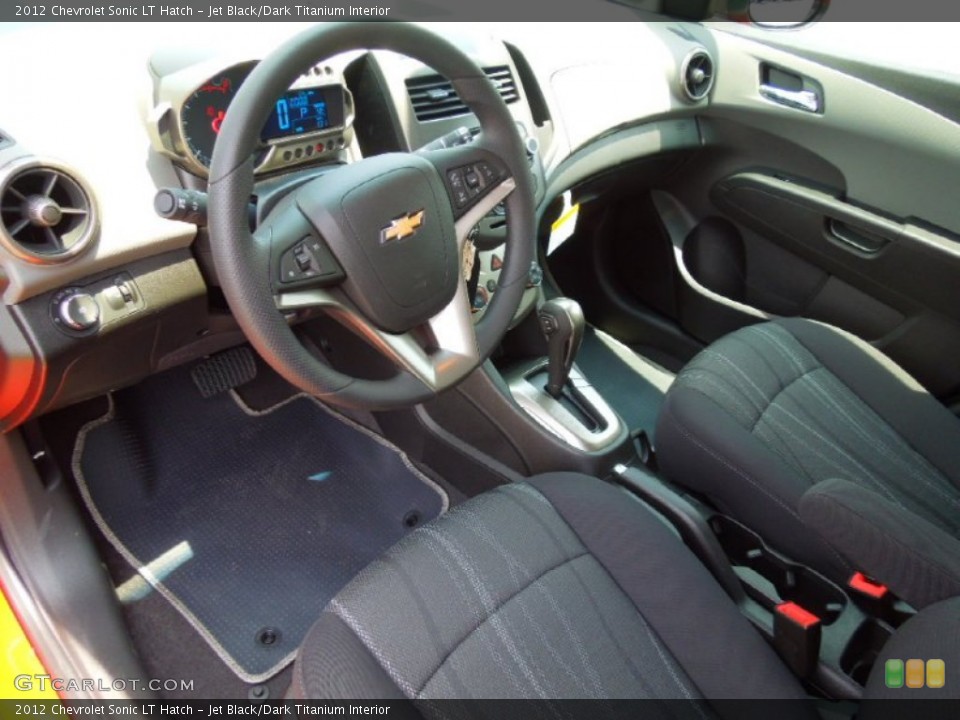 Jet Black/Dark Titanium Interior Prime Interior for the 2012 Chevrolet Sonic LT Hatch #66670100