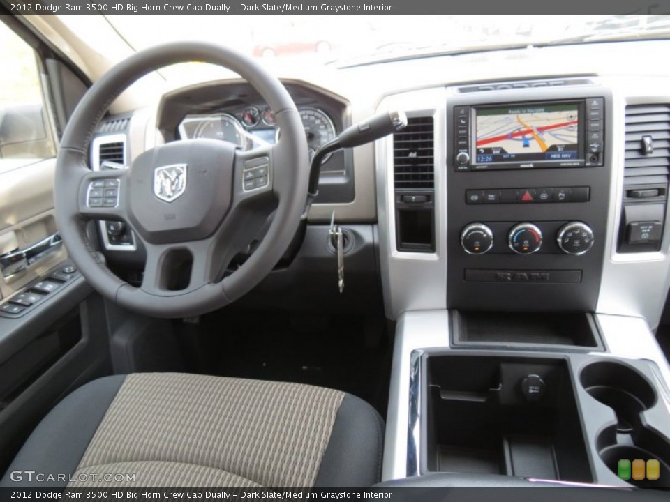 Dark Slate/Medium Graystone Interior Dashboard for the 2012 Dodge Ram 3500 HD Big Horn Crew Cab Dually #66670928
