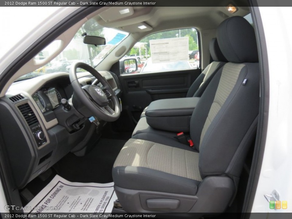 Dark Slate Gray/Medium Graystone Interior Photo for the 2012 Dodge Ram 1500 ST Regular Cab #66671528