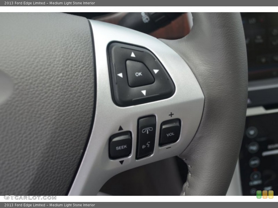 Medium Light Stone Interior Controls for the 2013 Ford Edge Limited #66673592