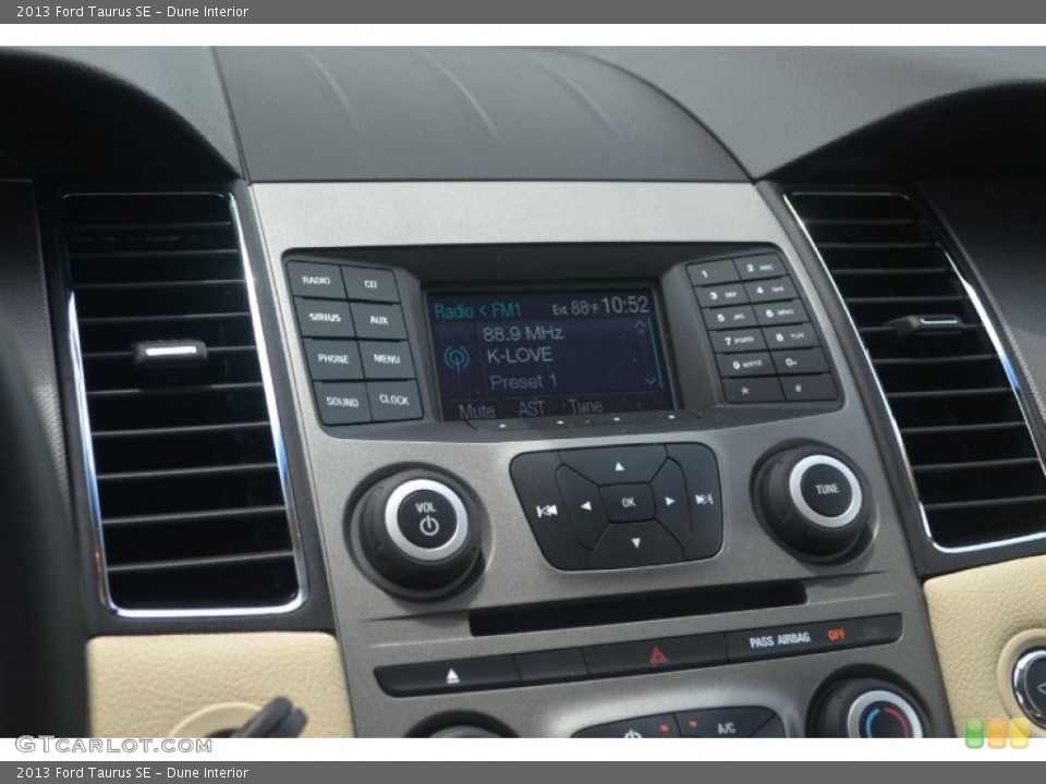 Dune Interior Controls for the 2013 Ford Taurus SE #66673961