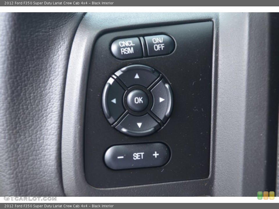 Black Interior Controls for the 2012 Ford F350 Super Duty Lariat Crew Cab 4x4 #66674273